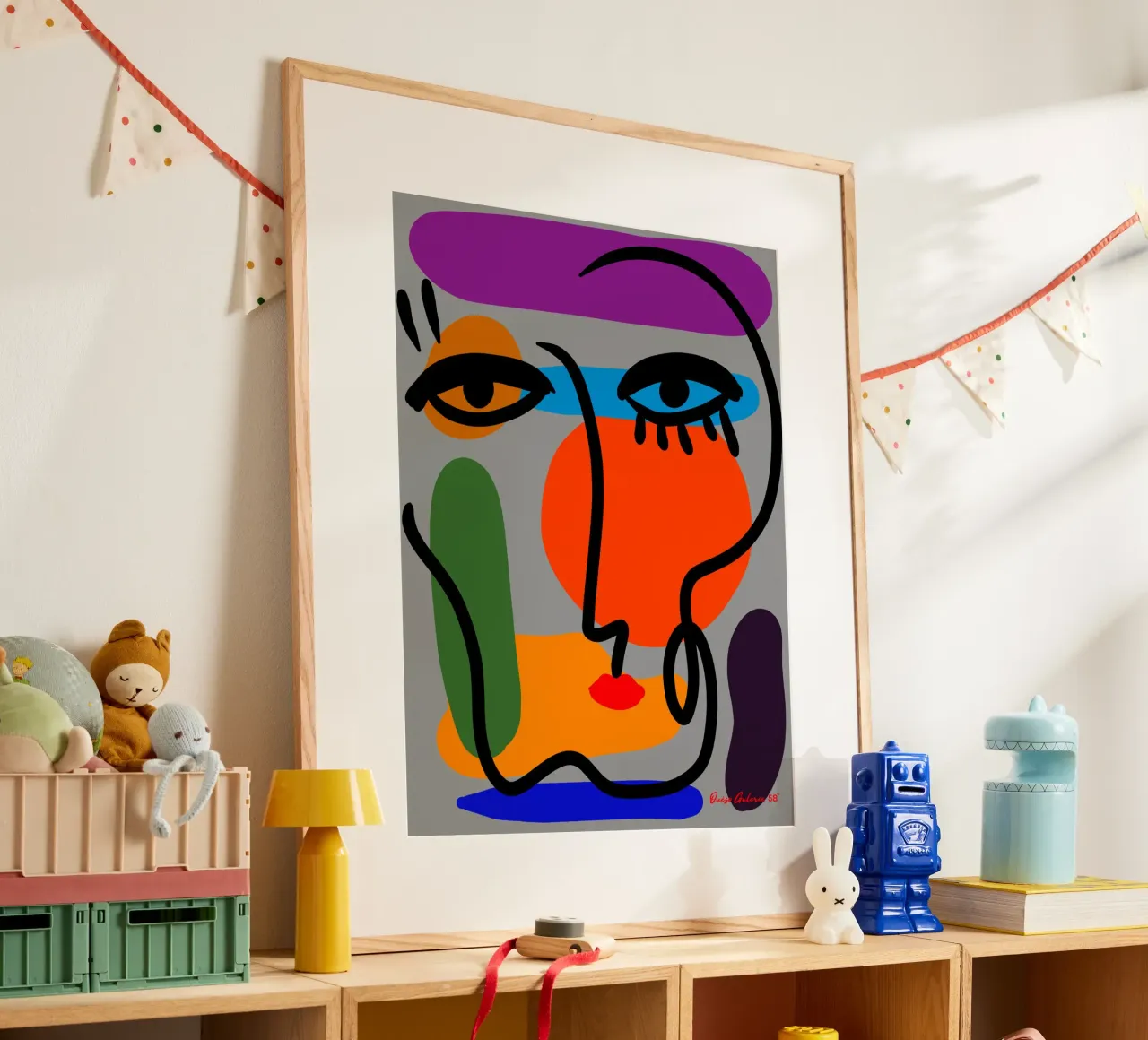 Geometric Play poster da Mike Leymi