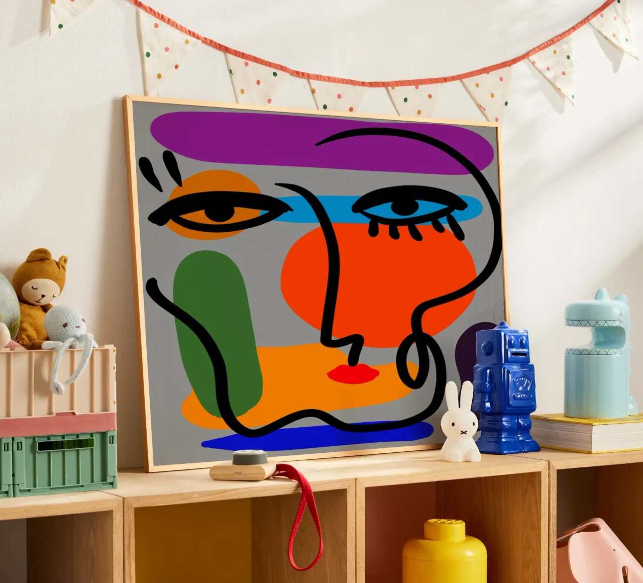 Geometric Play poster da Mike Leymi