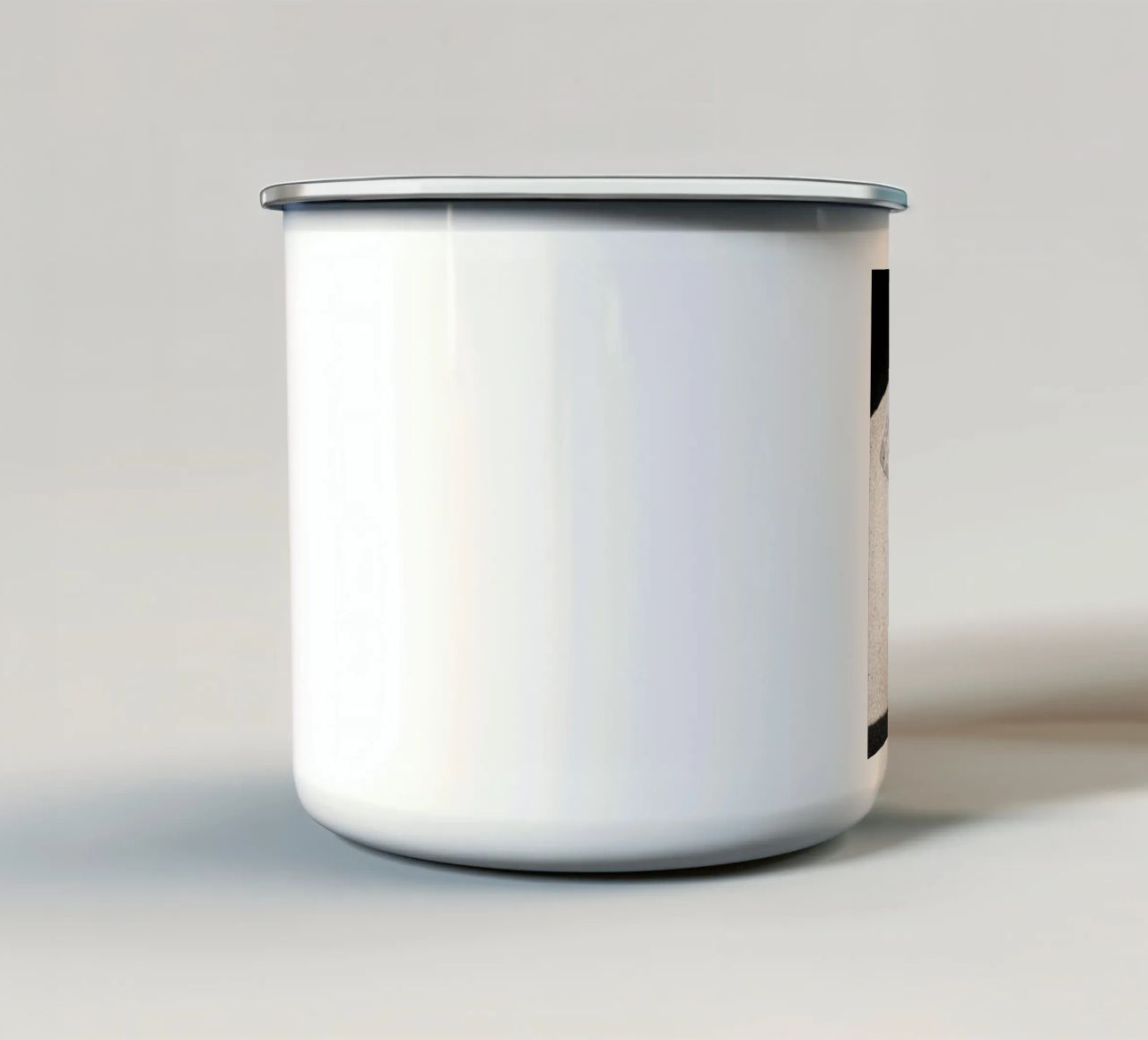 Un luogo tranquillo tazza in smalto da rafael campezato