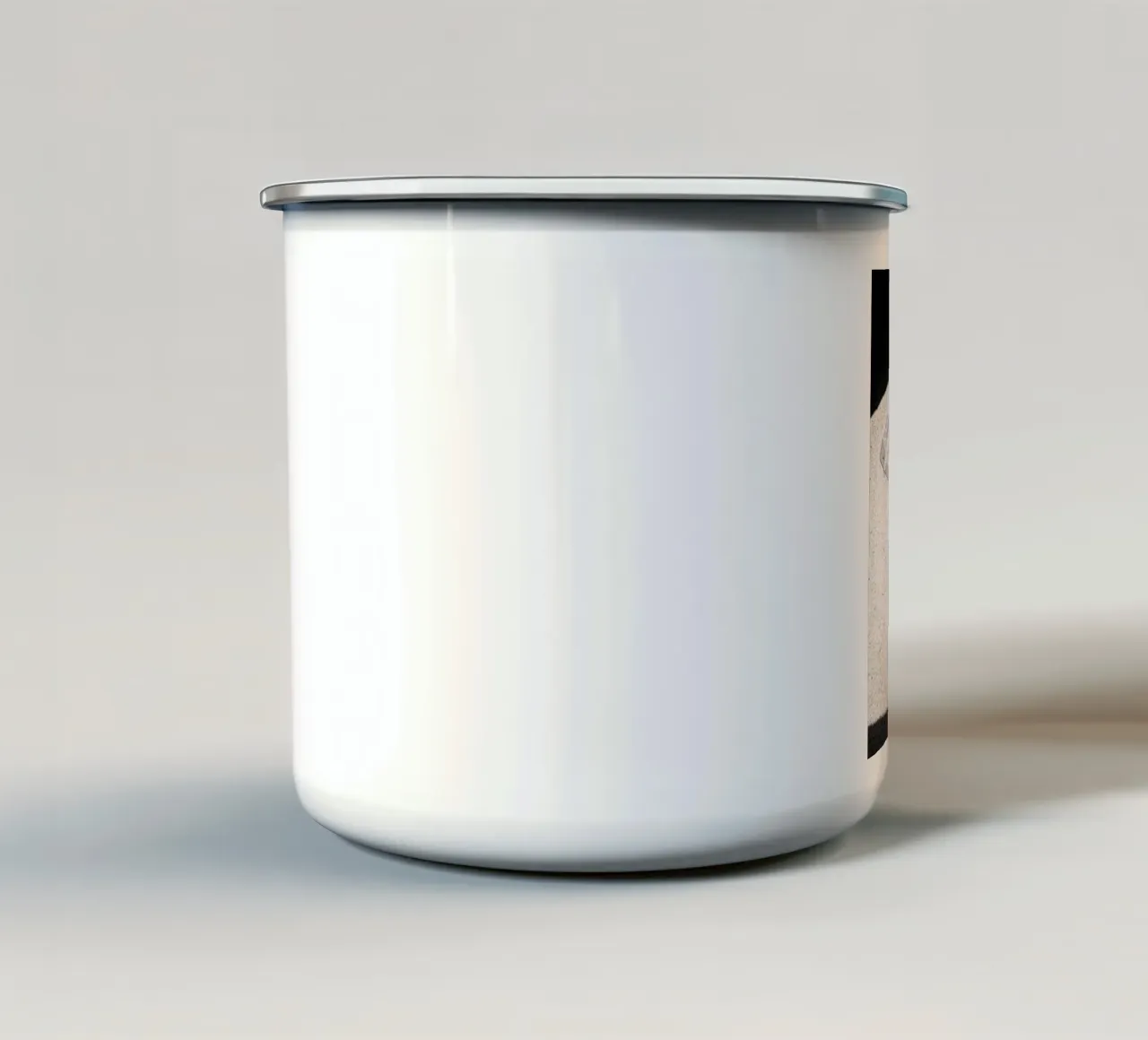 Un lugar tranquilo taza de esmalte de rafael campezato