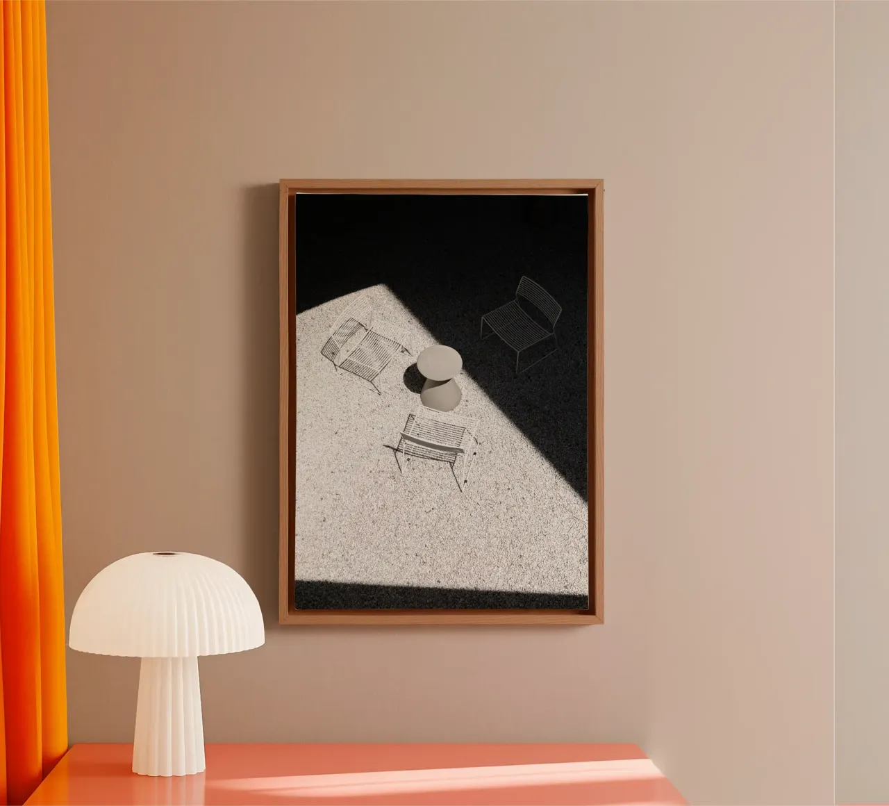 Een rustige plek canvas met Baklijst van rafael campezato