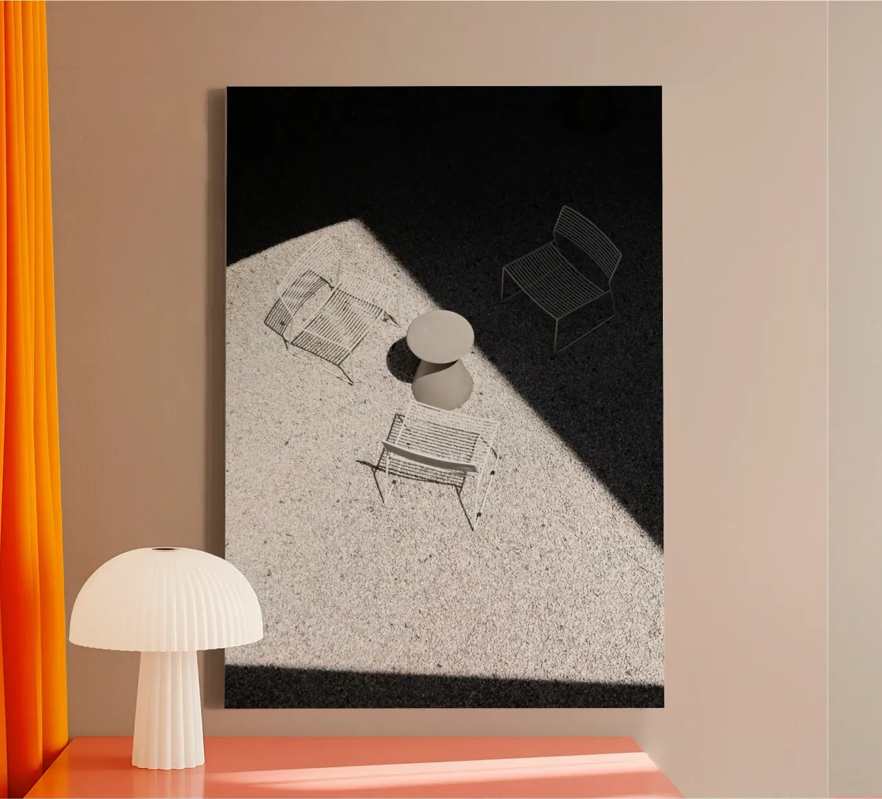 Een rustige plek canvas met Baklijst van rafael campezato