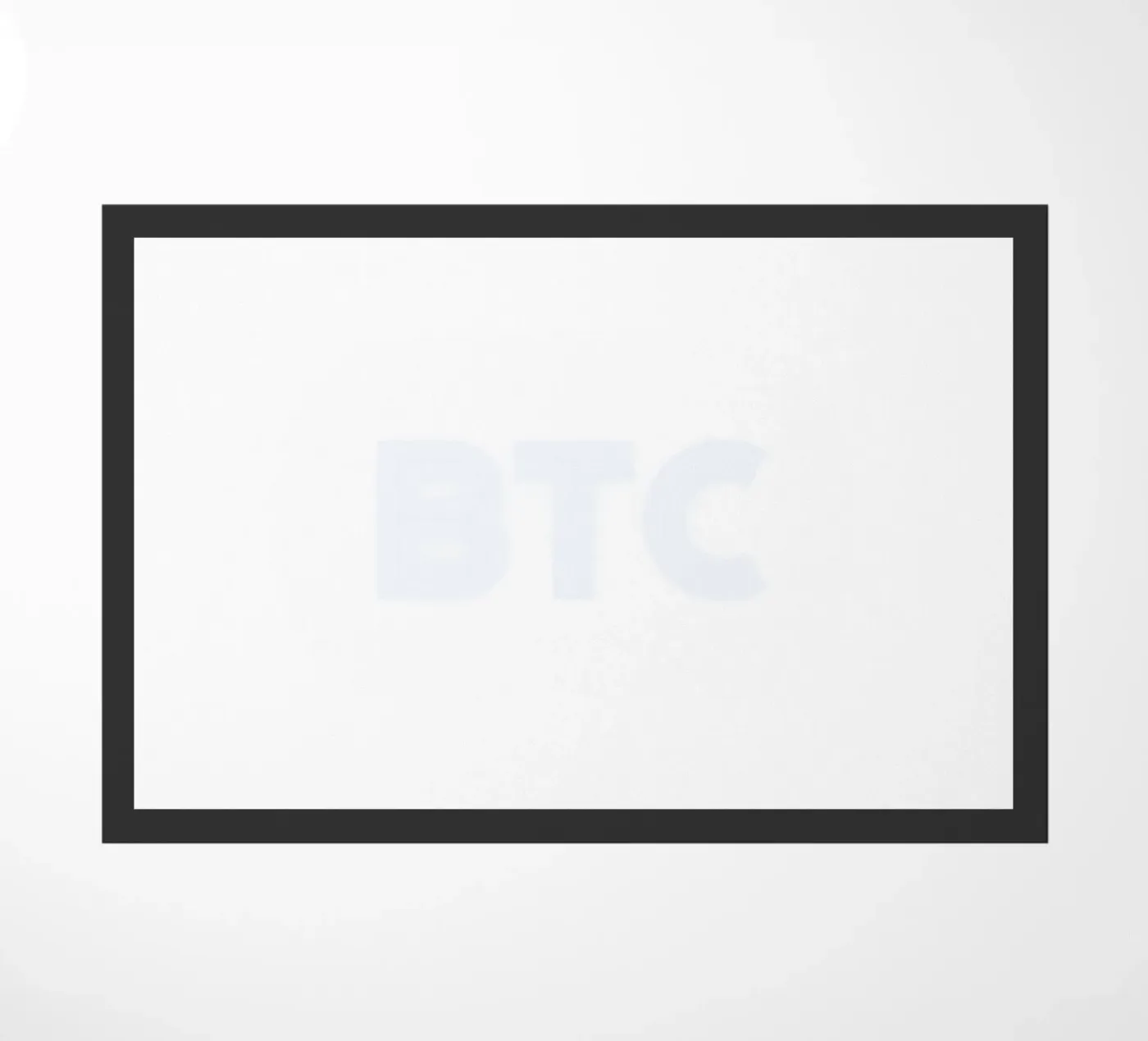 BTC_Blue deurmat van Crypto_Jungle