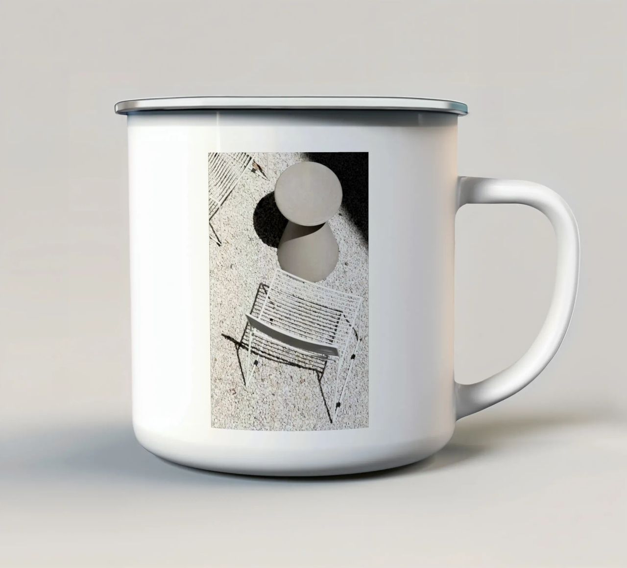 Un luogo tranquillo #2 tazza in smalto da rafael campezato