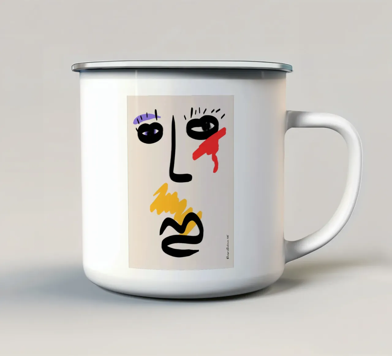 Forms in Flux mug en émail de Mike Leymi