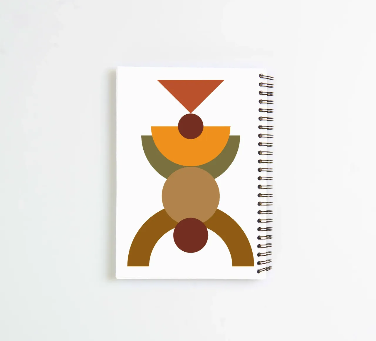 Boho Minimalist Modern Simple spiral notebook by YSV MINIMALIST