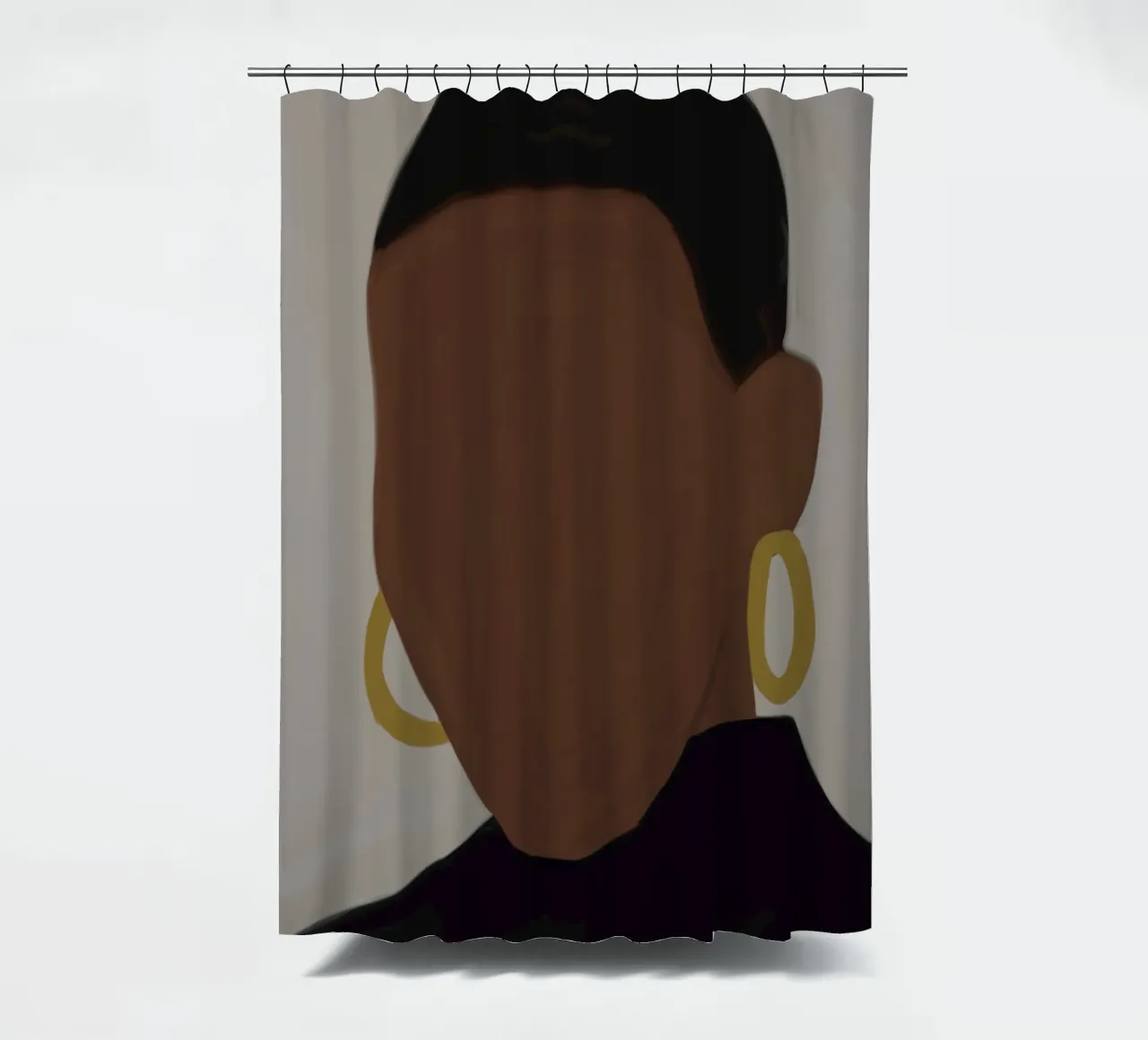 Afro Muse shower curtain by Mathudace Créas