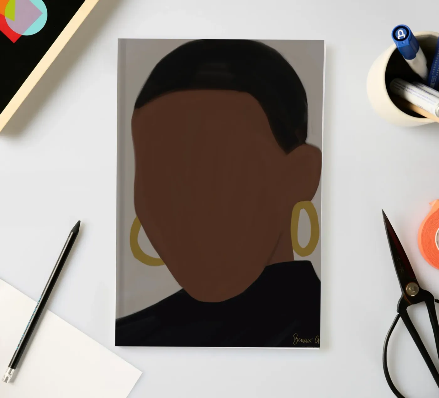 Afro Muse notebook by Mathudace Créas