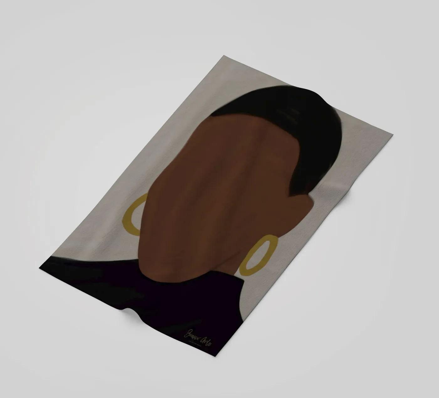 Afro Muse Strandtuch von Mathudace Créas