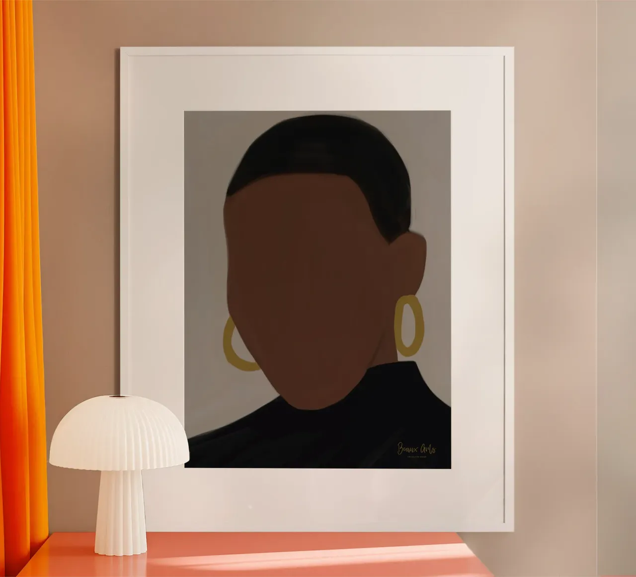Afro Muse poster con telaio in plastica da Mathudace Créas
