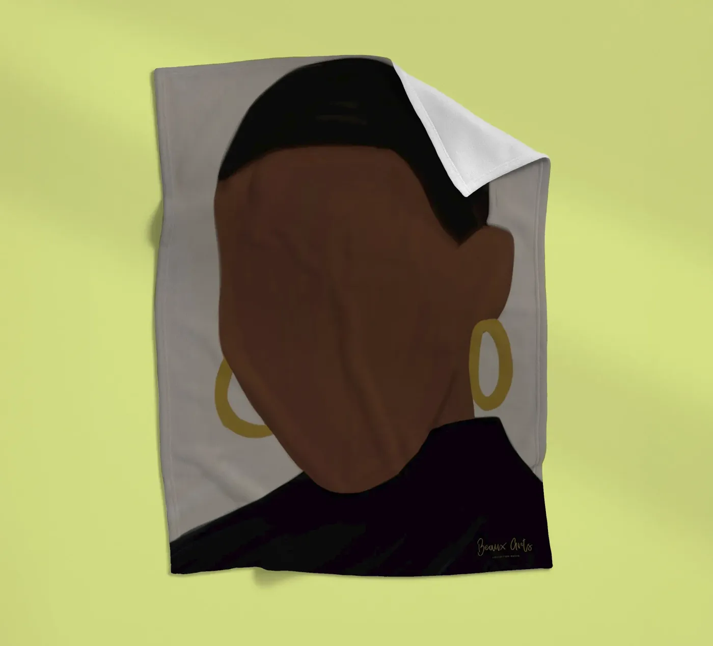 Afro Muse plaid polaire de Mathudace Créas