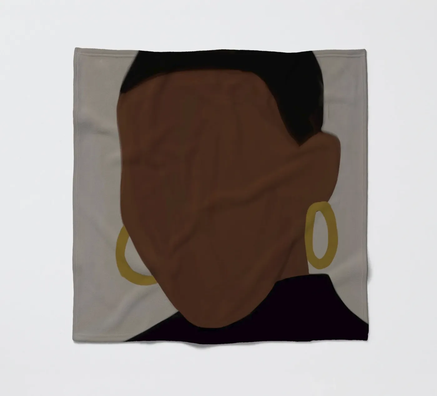 Afro Muse coperta in pile da Mathudace Créas