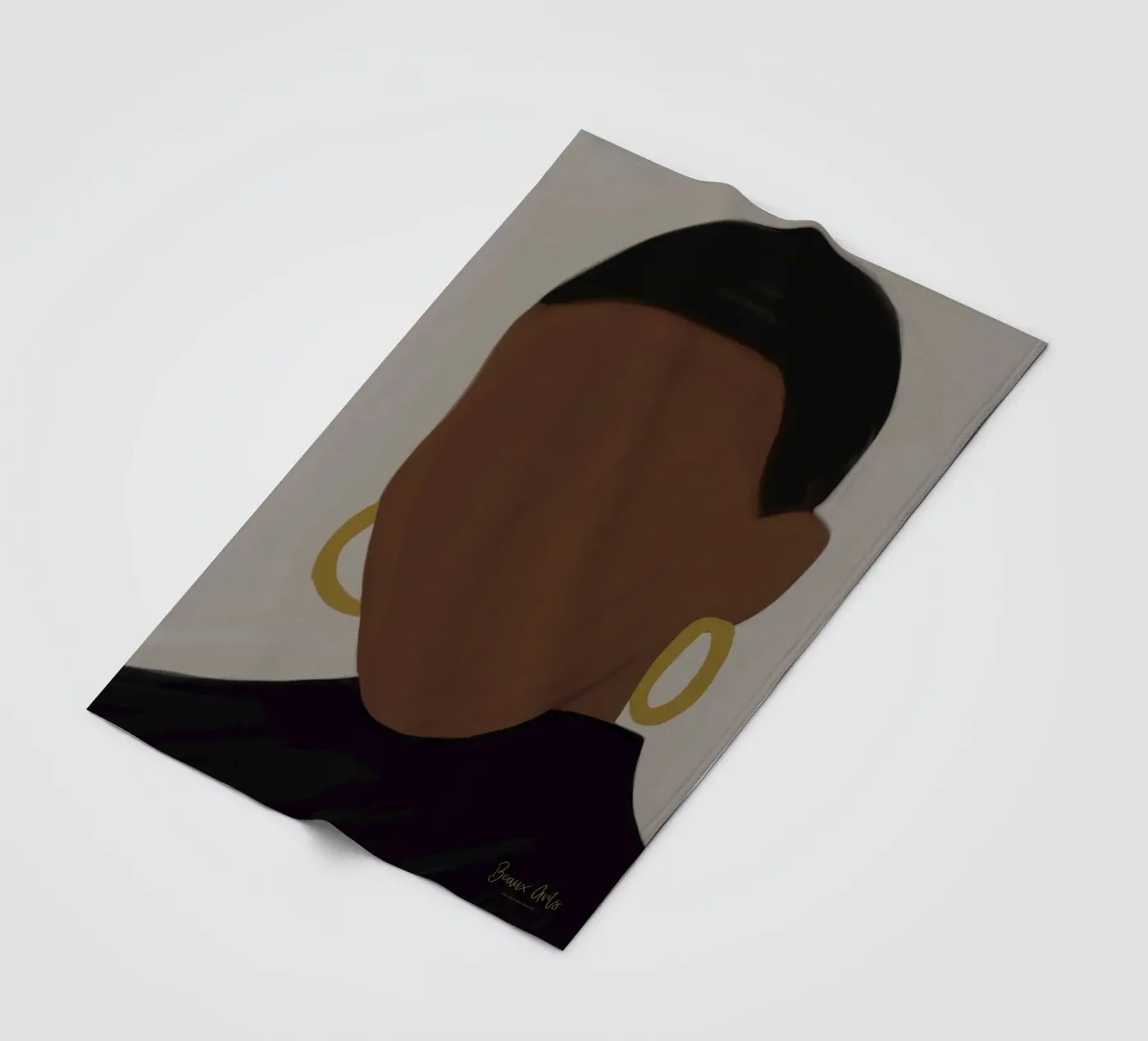 Afro Muse plaid polaire de Mathudace Créas