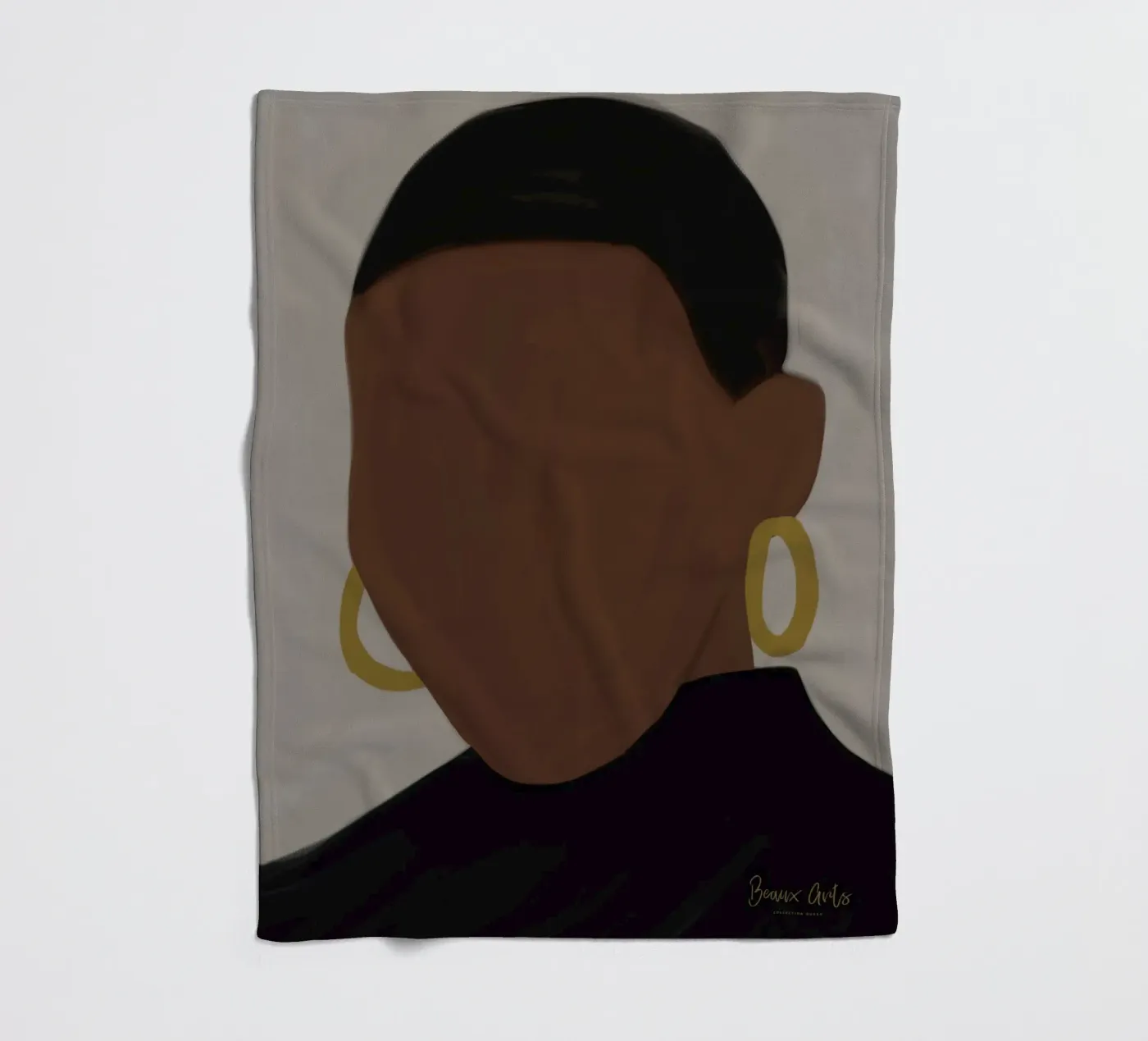 Afro Muse coperta in pile da Mathudace Créas