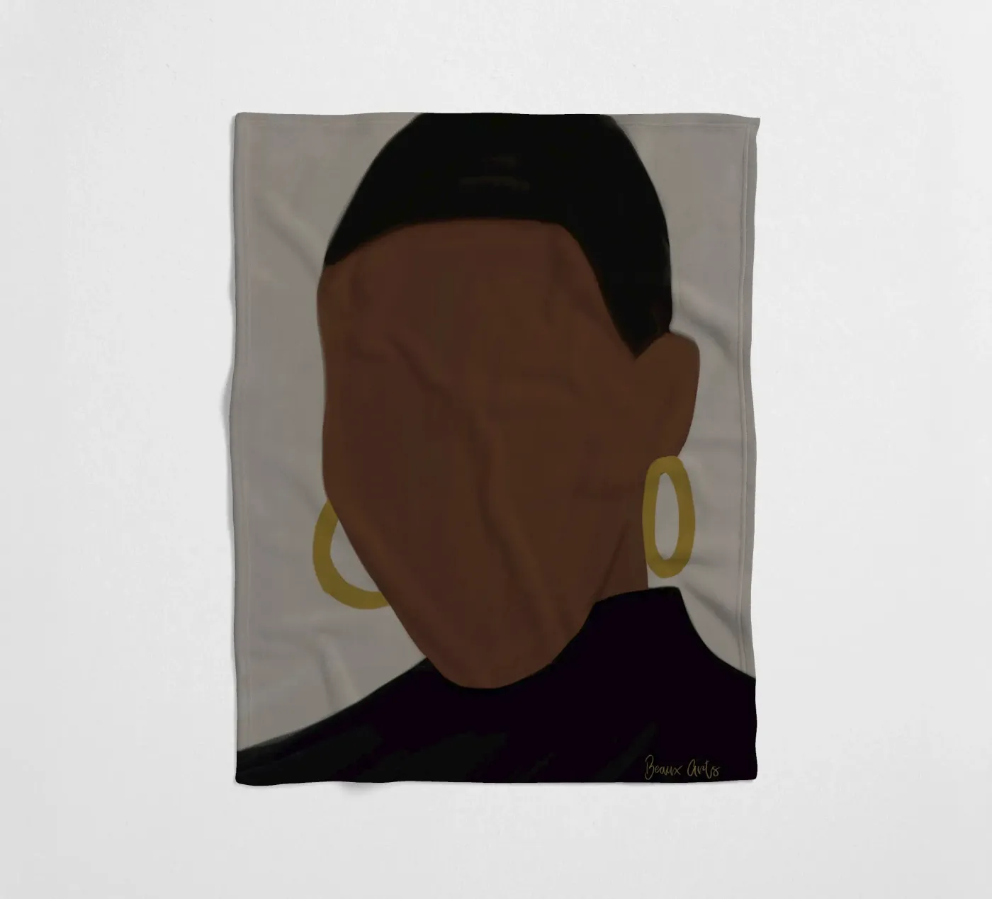 Afro Muse coperta in pile da Mathudace Créas