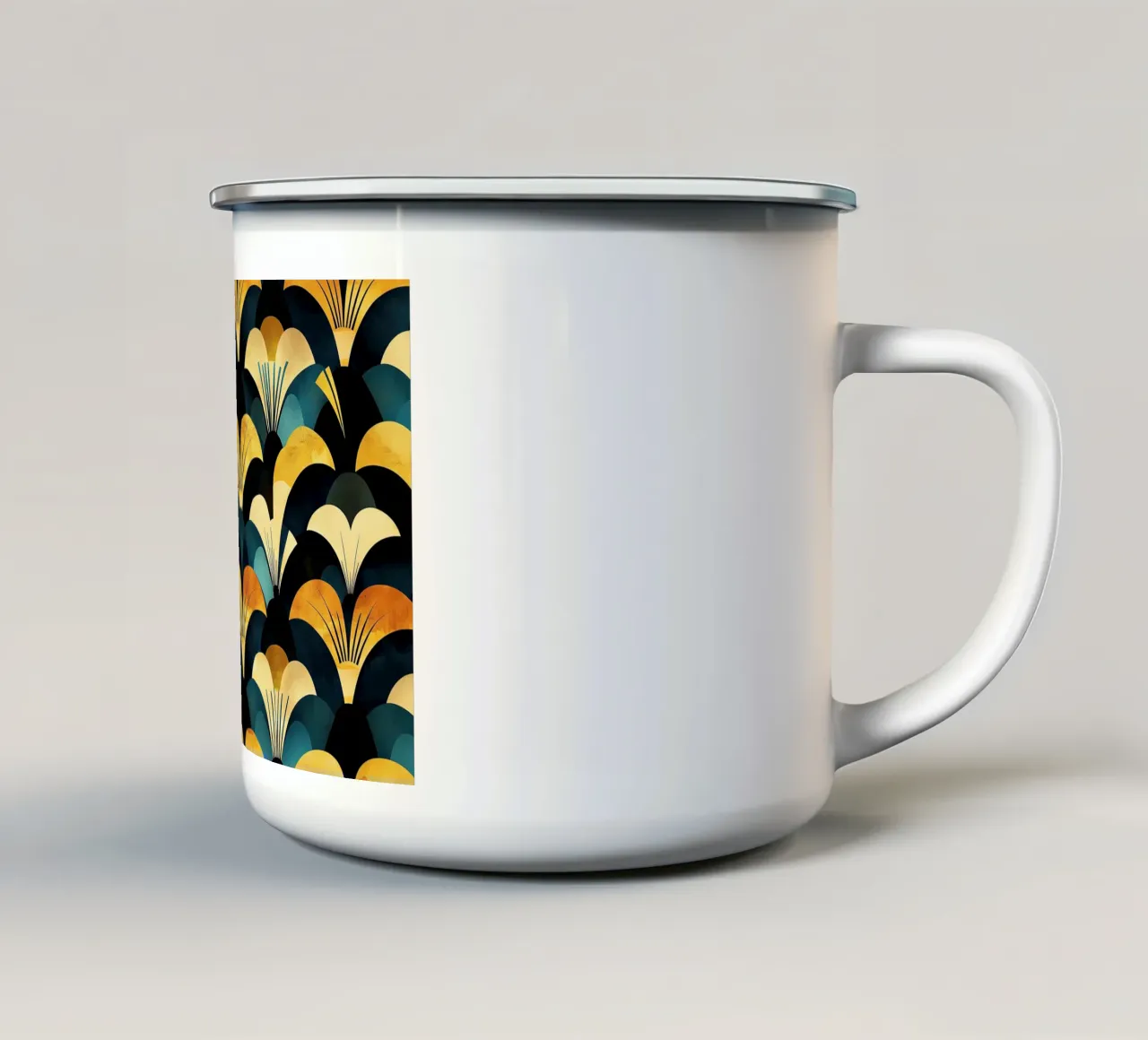 Art déco tazza in smalto da Nikis Art Studio