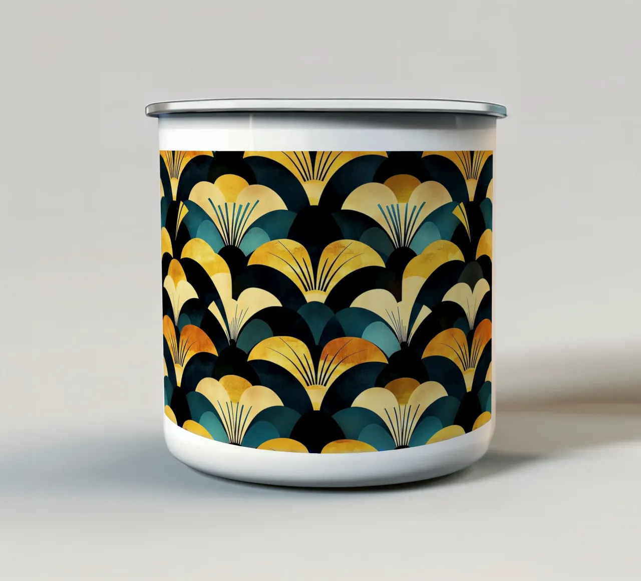Art déco tazza in smalto da Nikis Art Studio