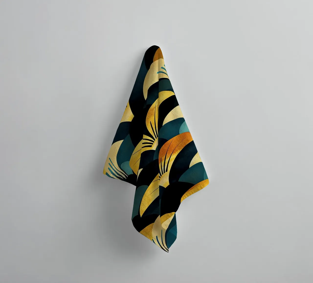 Art déco badhanddoek van Nikis Art Studio
