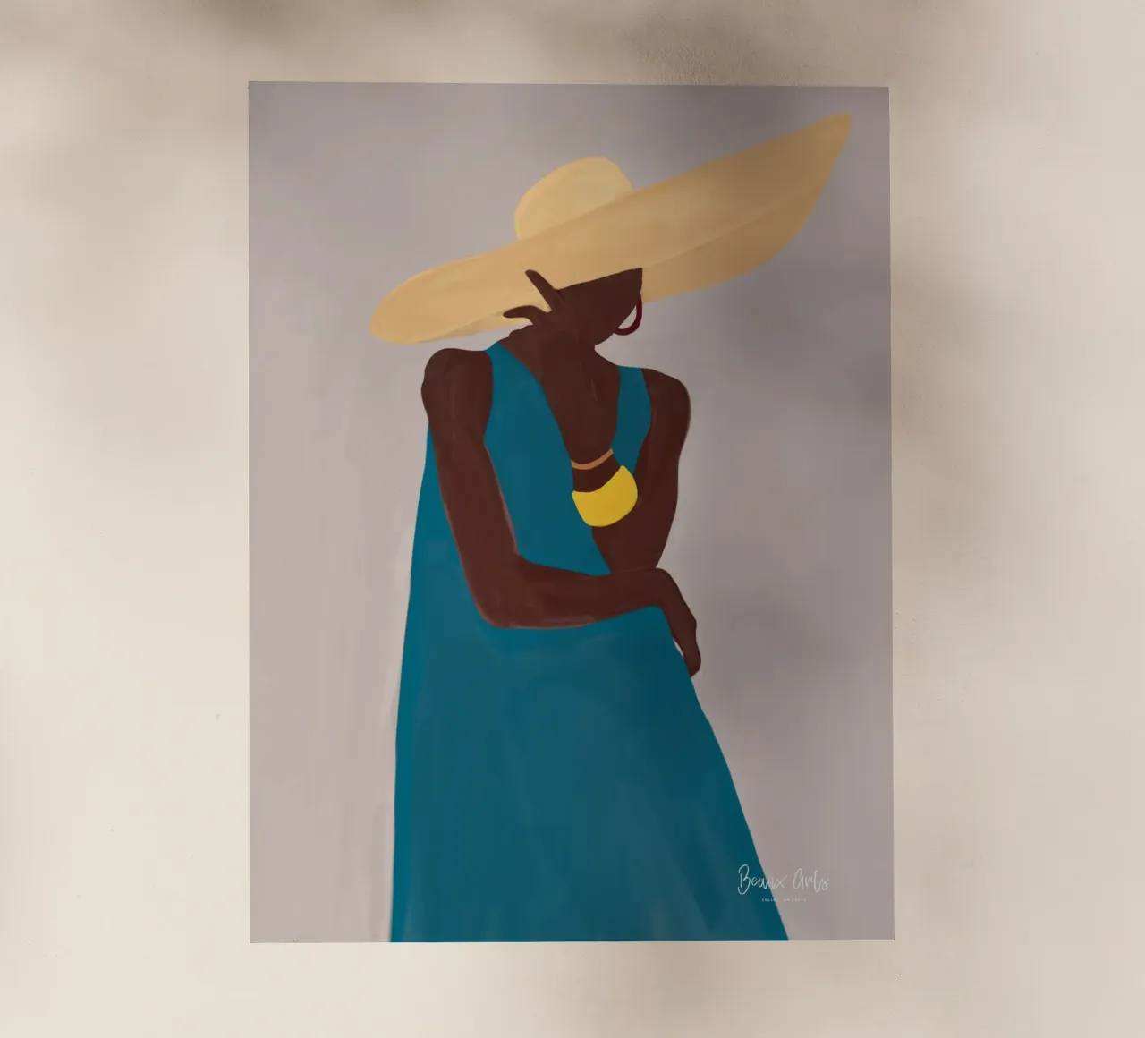 Afro Hat Elegance pellicola backlit da Mathudace Créas