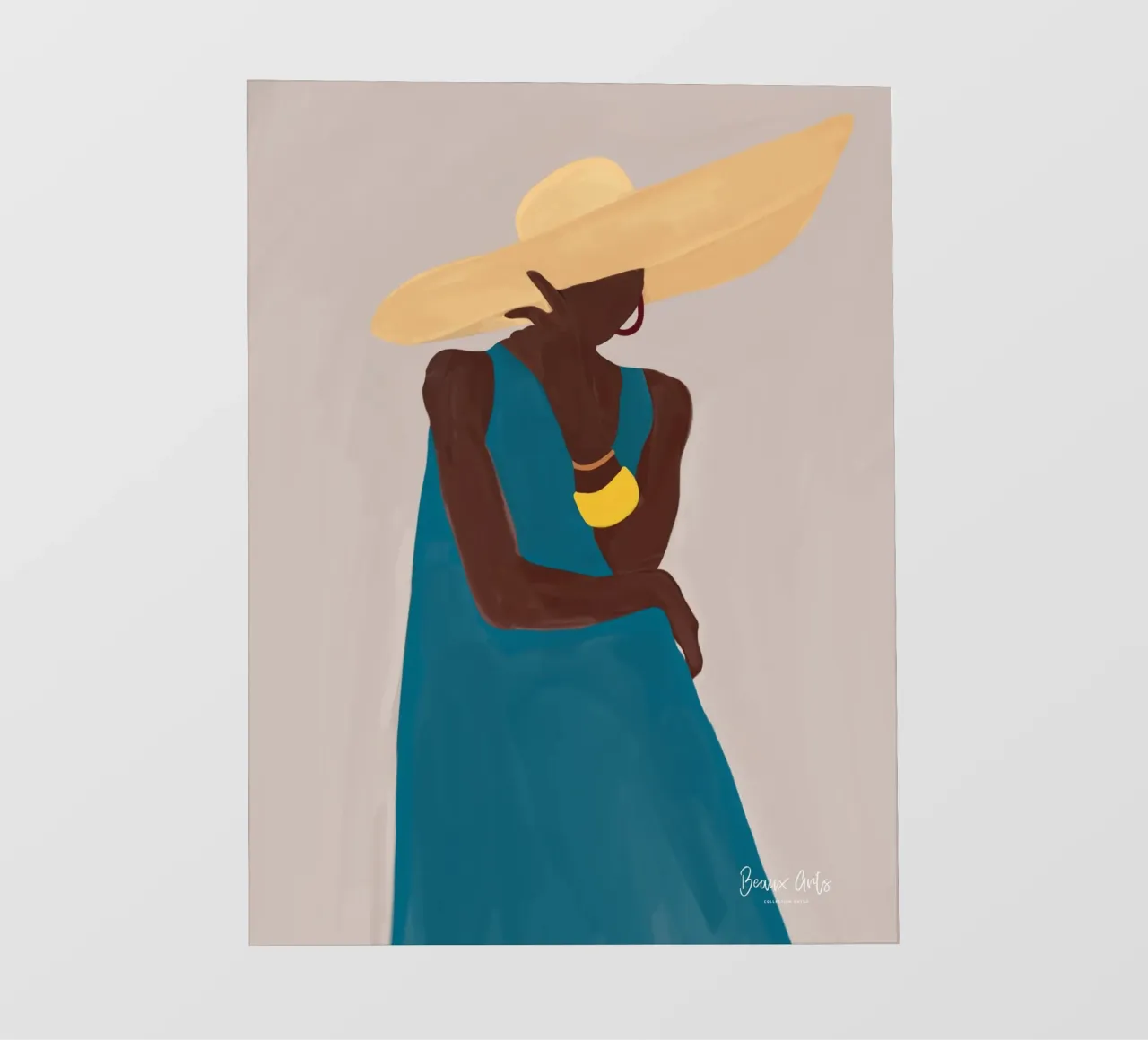 Afro Hat Elegance pellicola backlit da Mathudace Créas