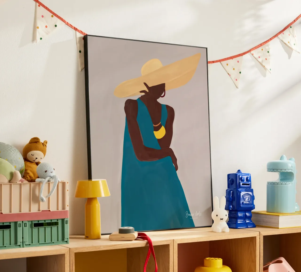 Afro Hat Elegance alluminio dibond da Mathudace Créas