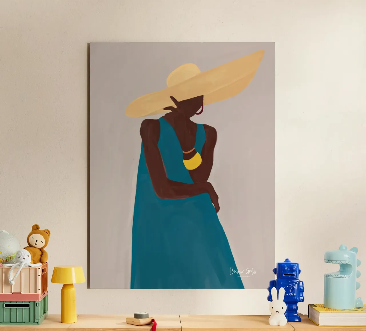 Afro Hat Elegance alluminio dibond da Mathudace Créas