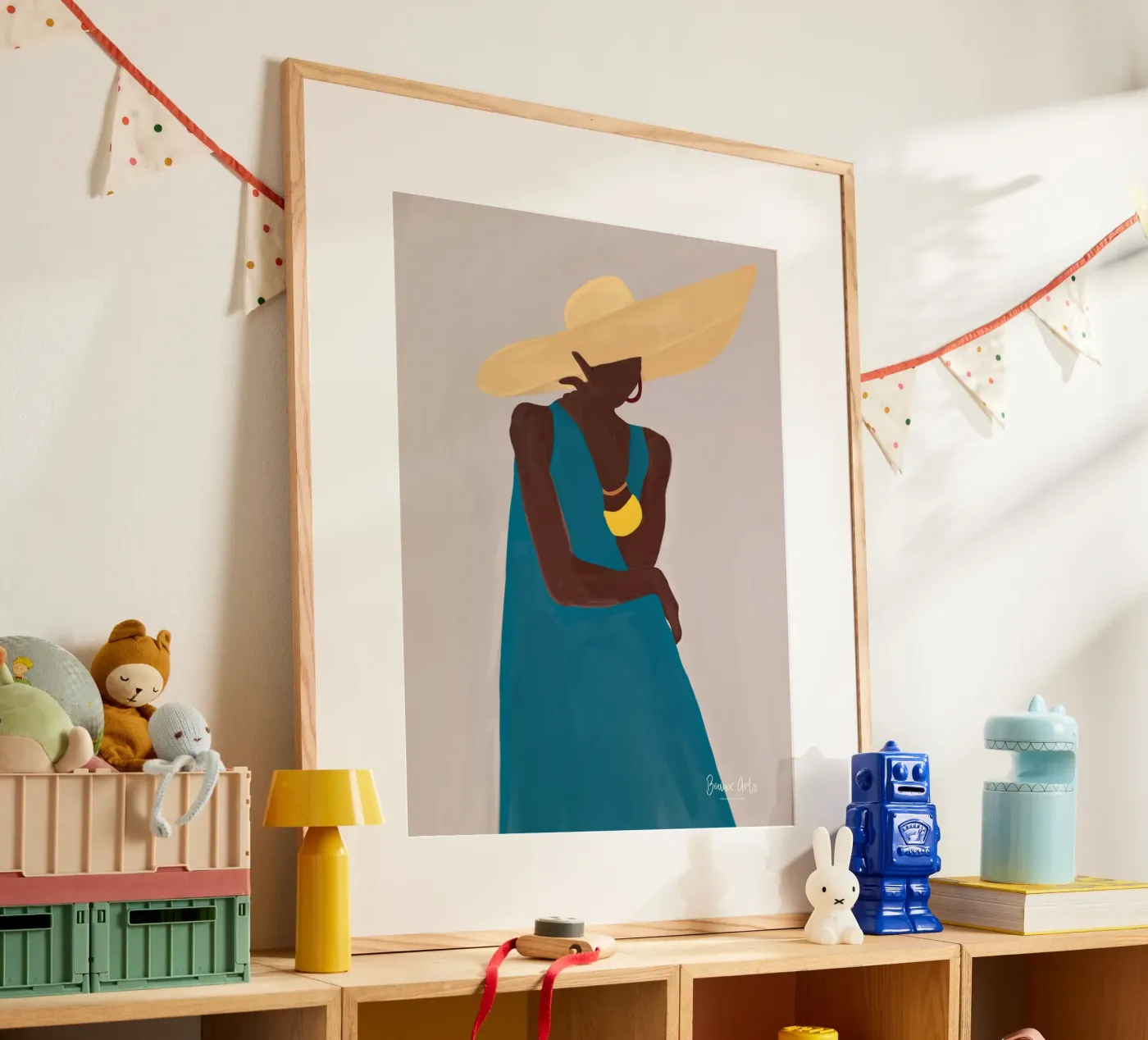 Afro Hat Elegance Poster von Mathudace Créas