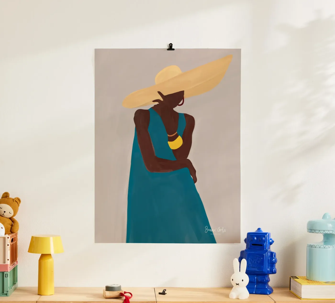 Afro Hat Elegance Poster von Mathudace Créas