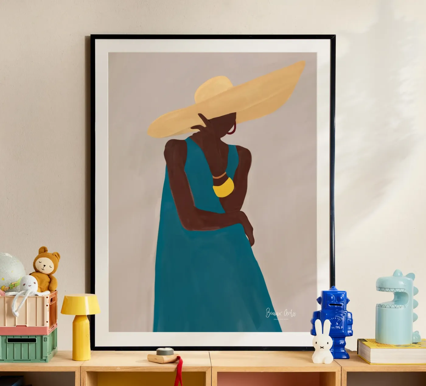 Afro Hat Elegance Poster von Mathudace Créas