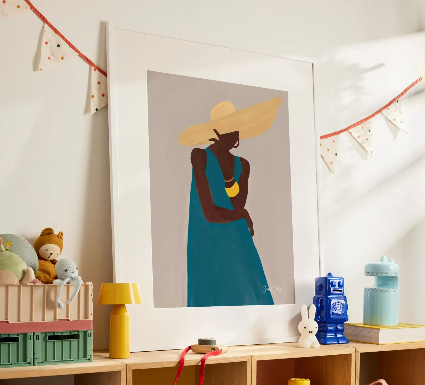 Afro Hat Elegance Poster von Mathudace Créas