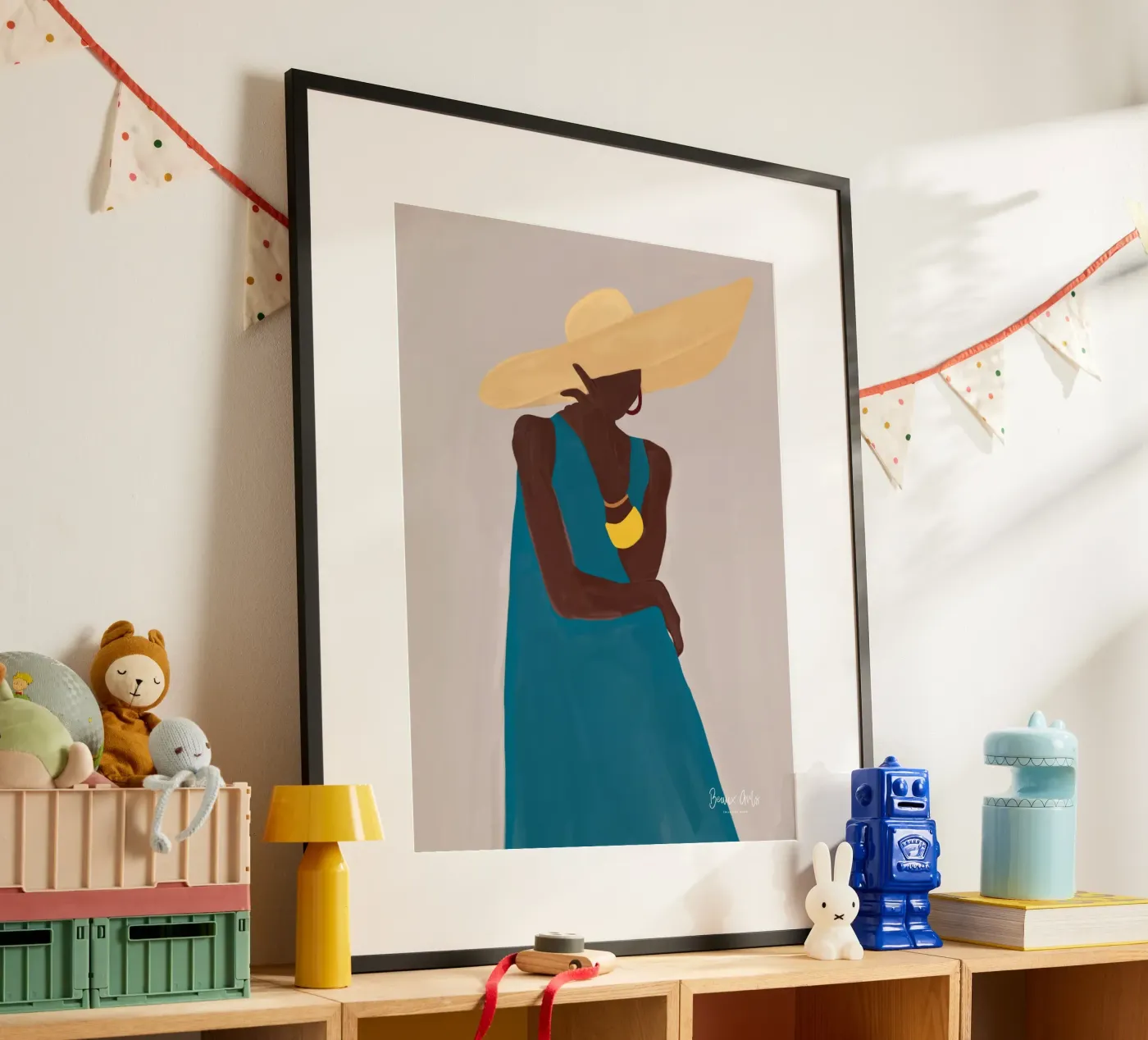 Afro Hat Elegance Poster von Mathudace Créas