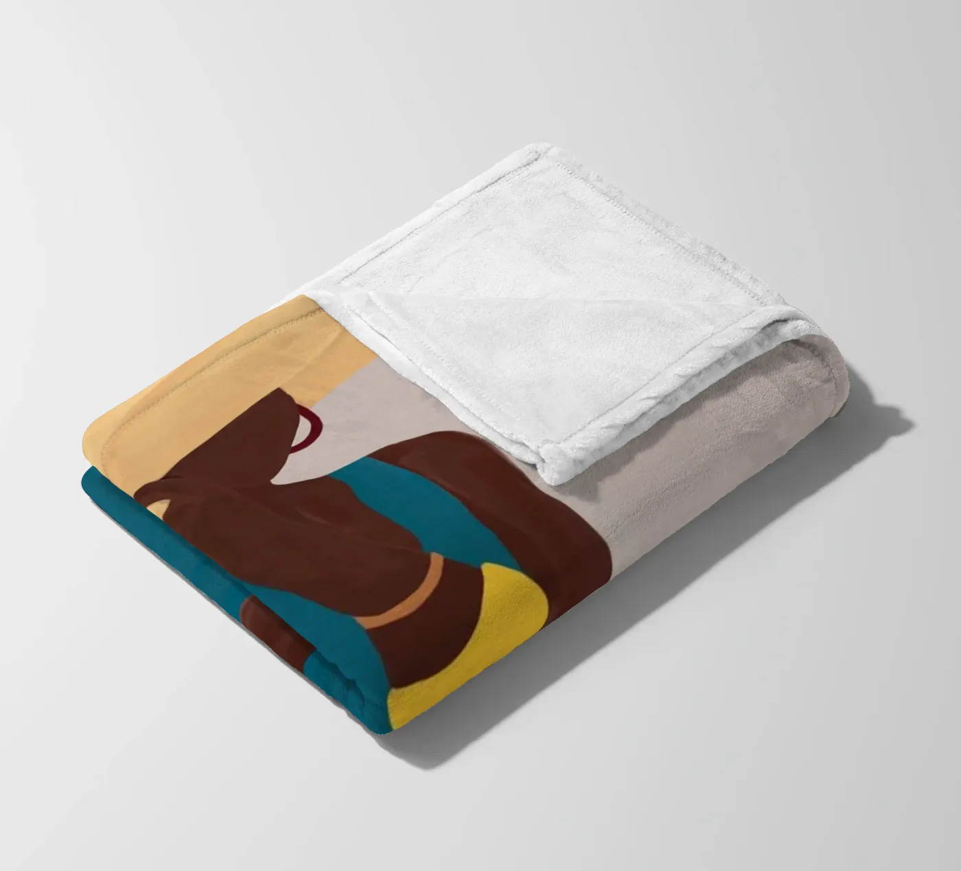 Afro Hat Elegance Fleecedecke von Mathudace Créas