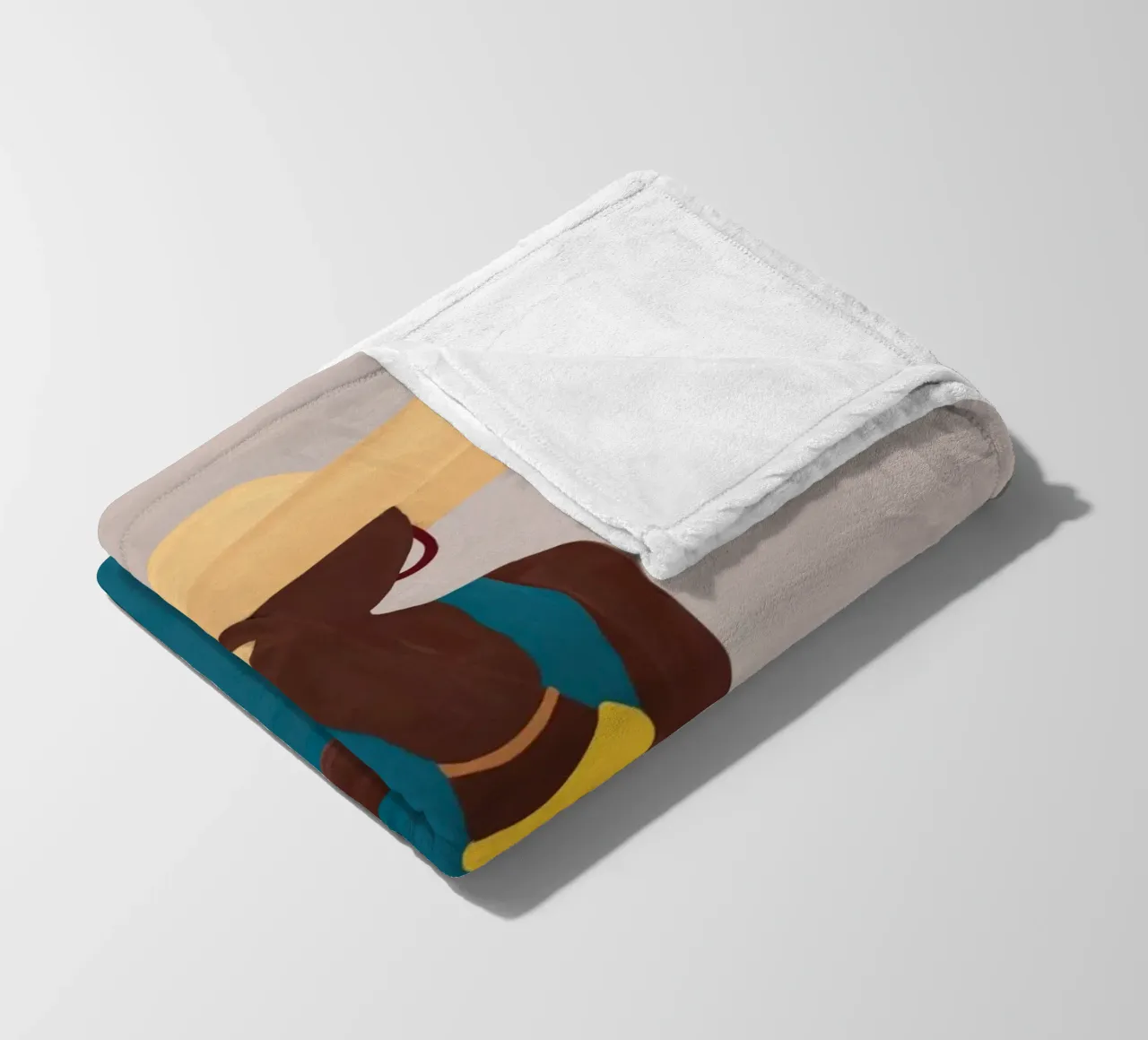 Afro Hat Elegance Fleecedecke von Mathudace Créas