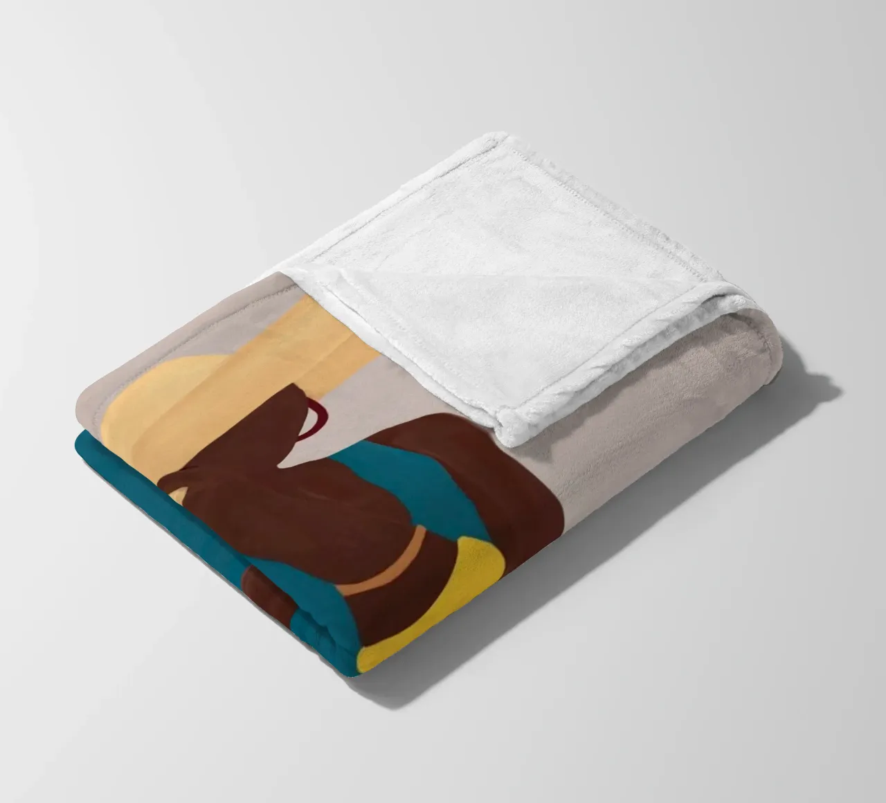 Afro Hat Elegance Fleecedecke von Mathudace Créas