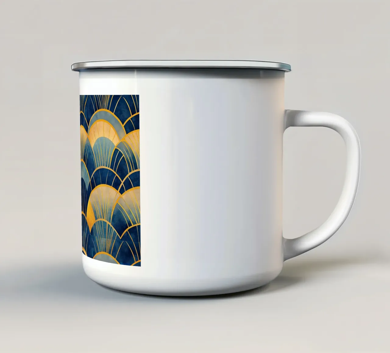 Art Deco tazza in smalto da Nikis Art Studio