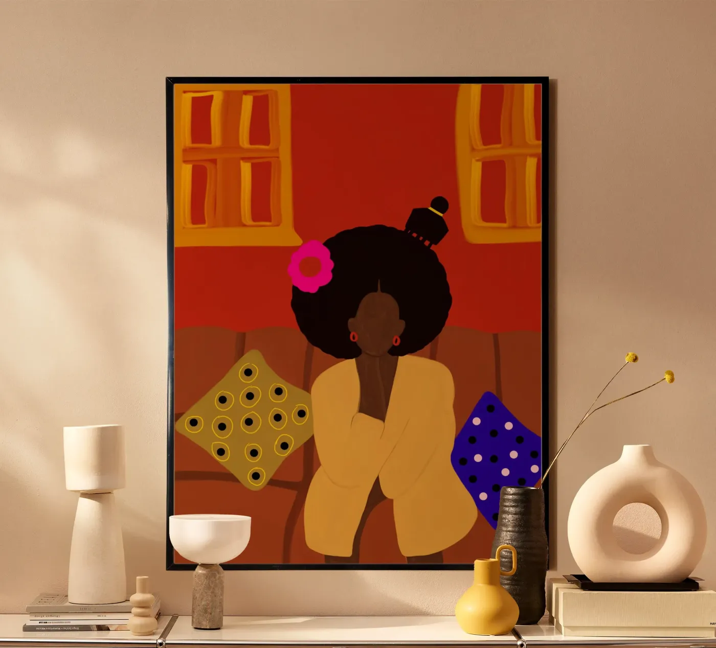 Afro Blossom poster da Mathudace Créas