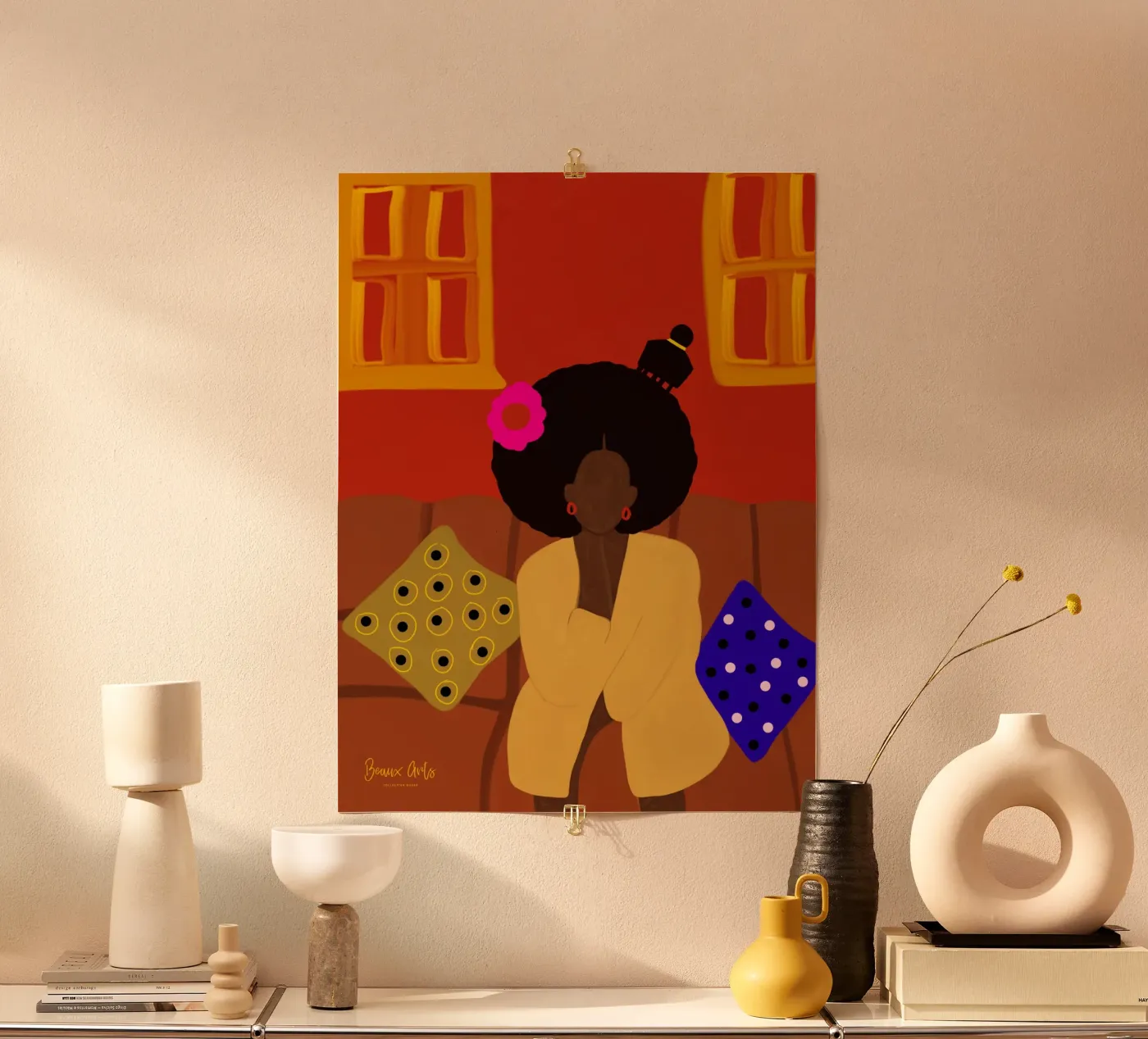 Afro Blossom poster da Mathudace Créas