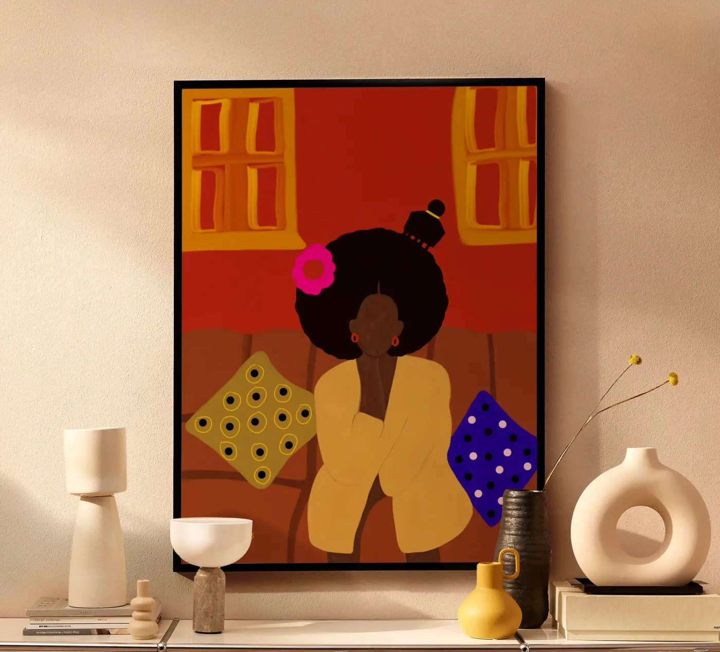 Afro Blossom poster da Mathudace Créas