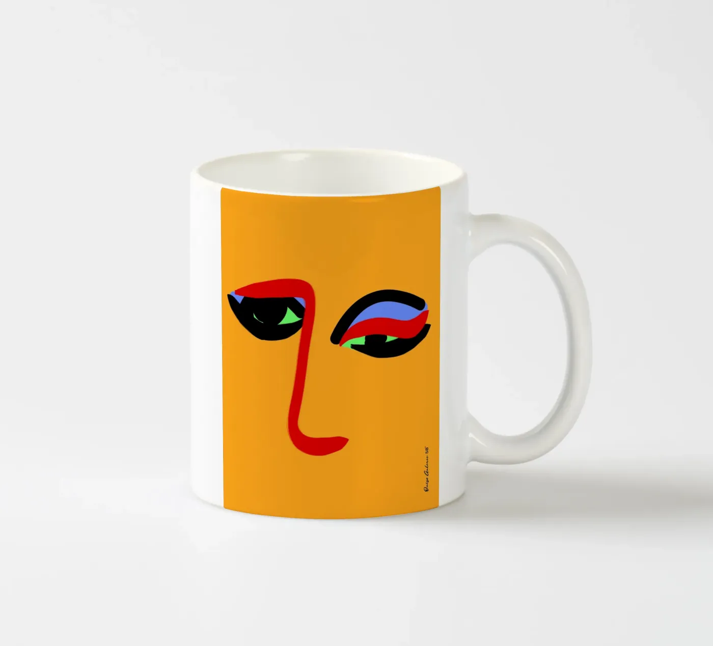 Soft Vibrations ceramic mug by Mike Leymi