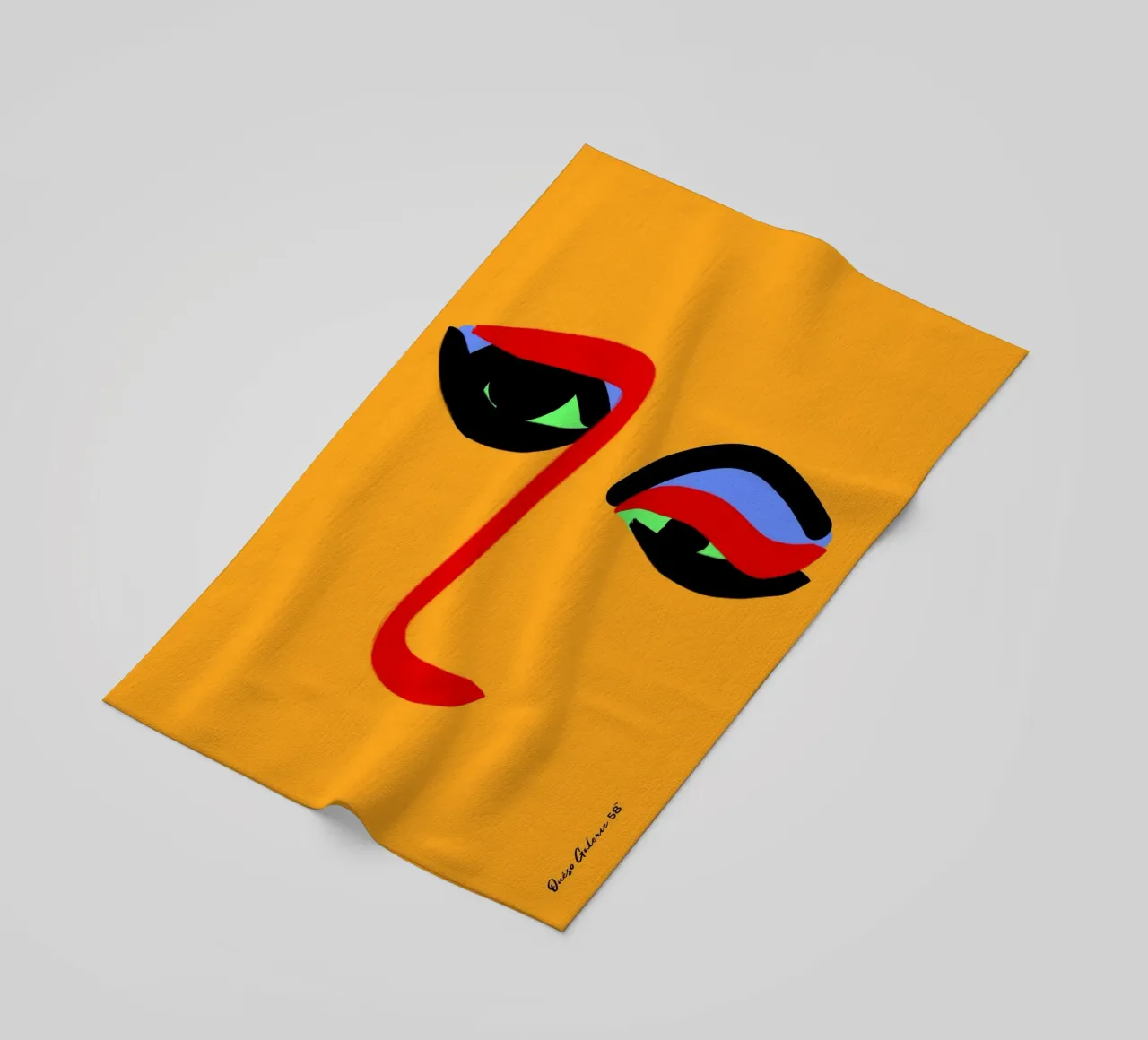 Soft Vibrations beach towel by Mike Leymi