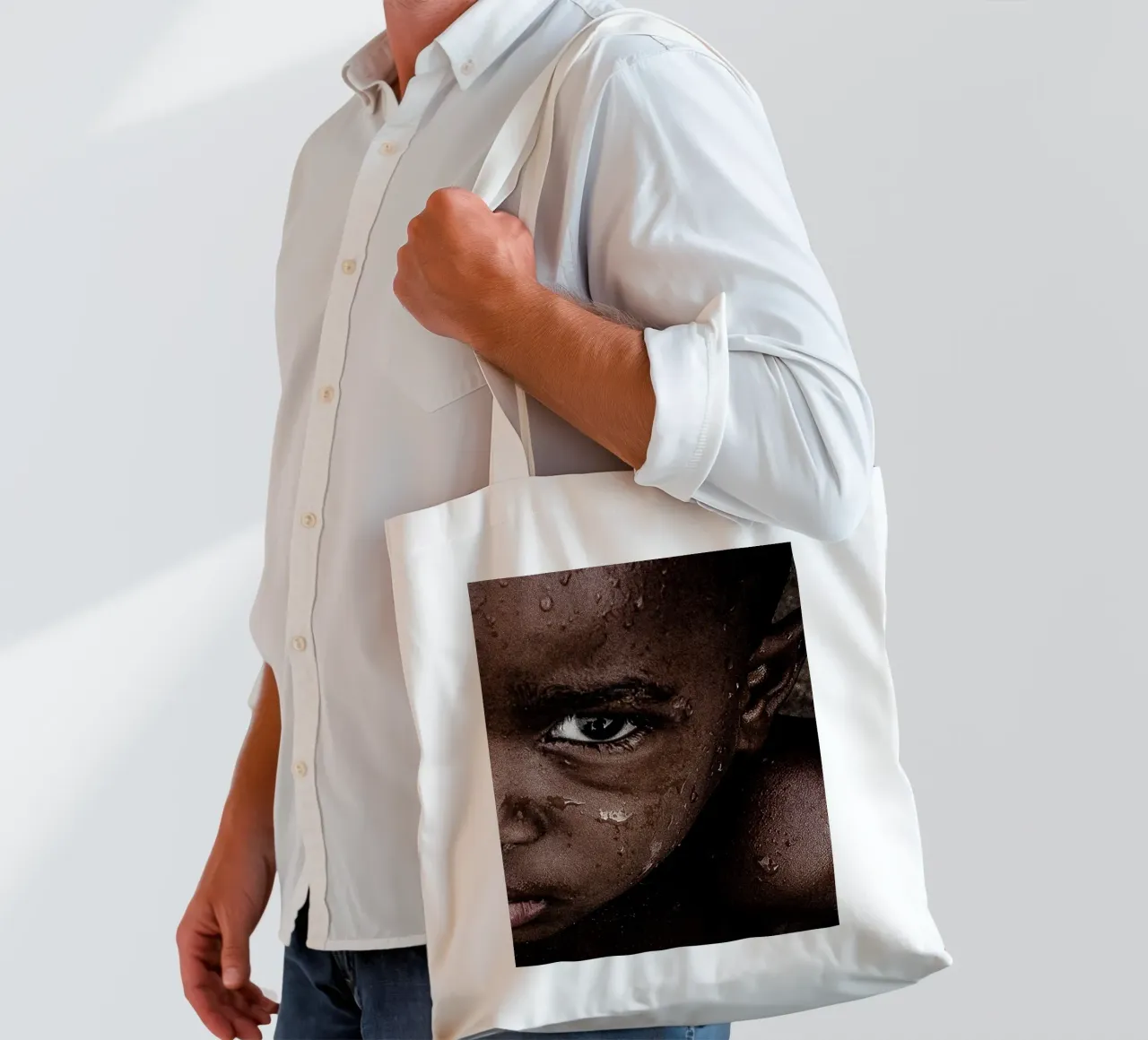 Afro Reverie borsa in juta da Mathudace Créas