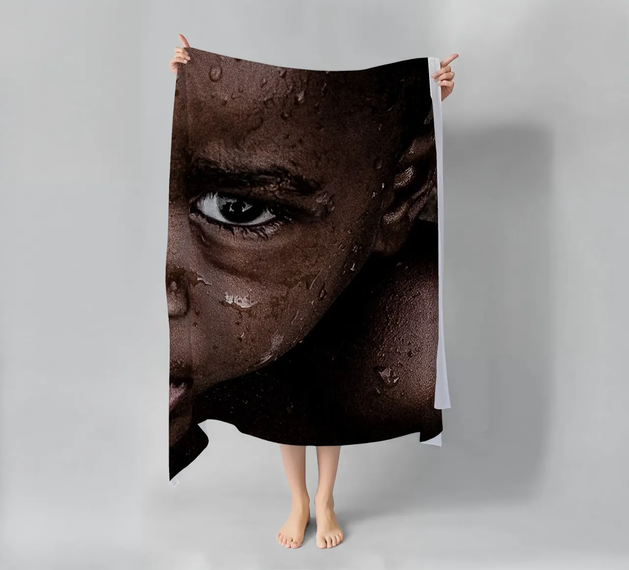 Afro Reverie telo mare da Mathudace Créas