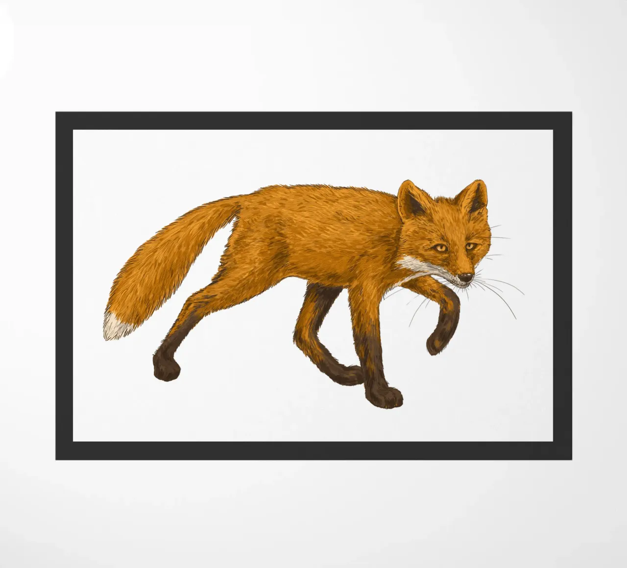 The fox doormat by Painted Nature