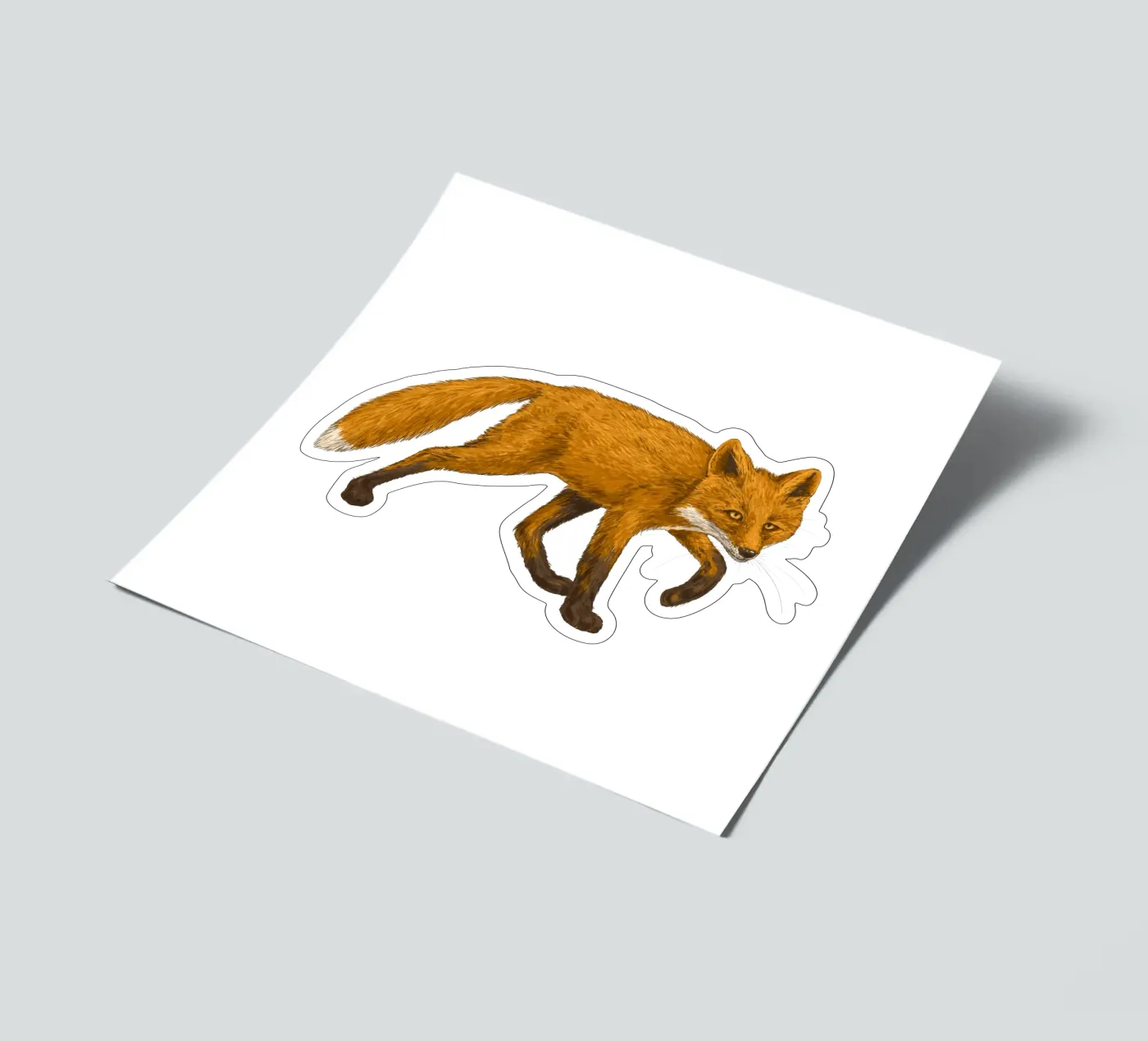 The fox sticker sheet by Painted animals