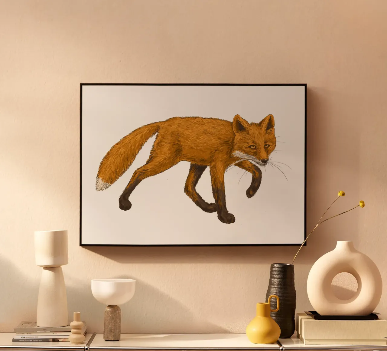 El zorro metacrilato de Painted Nature