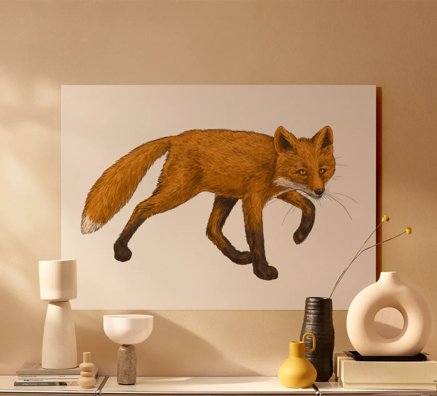 La volpe plexiglass da Painted animals