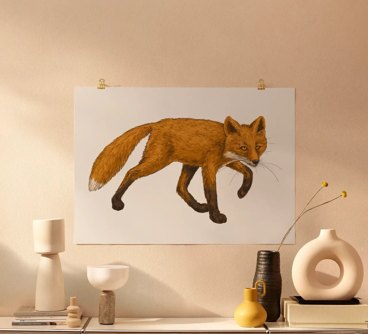 Der Fuchs Poster von Painted Nature
