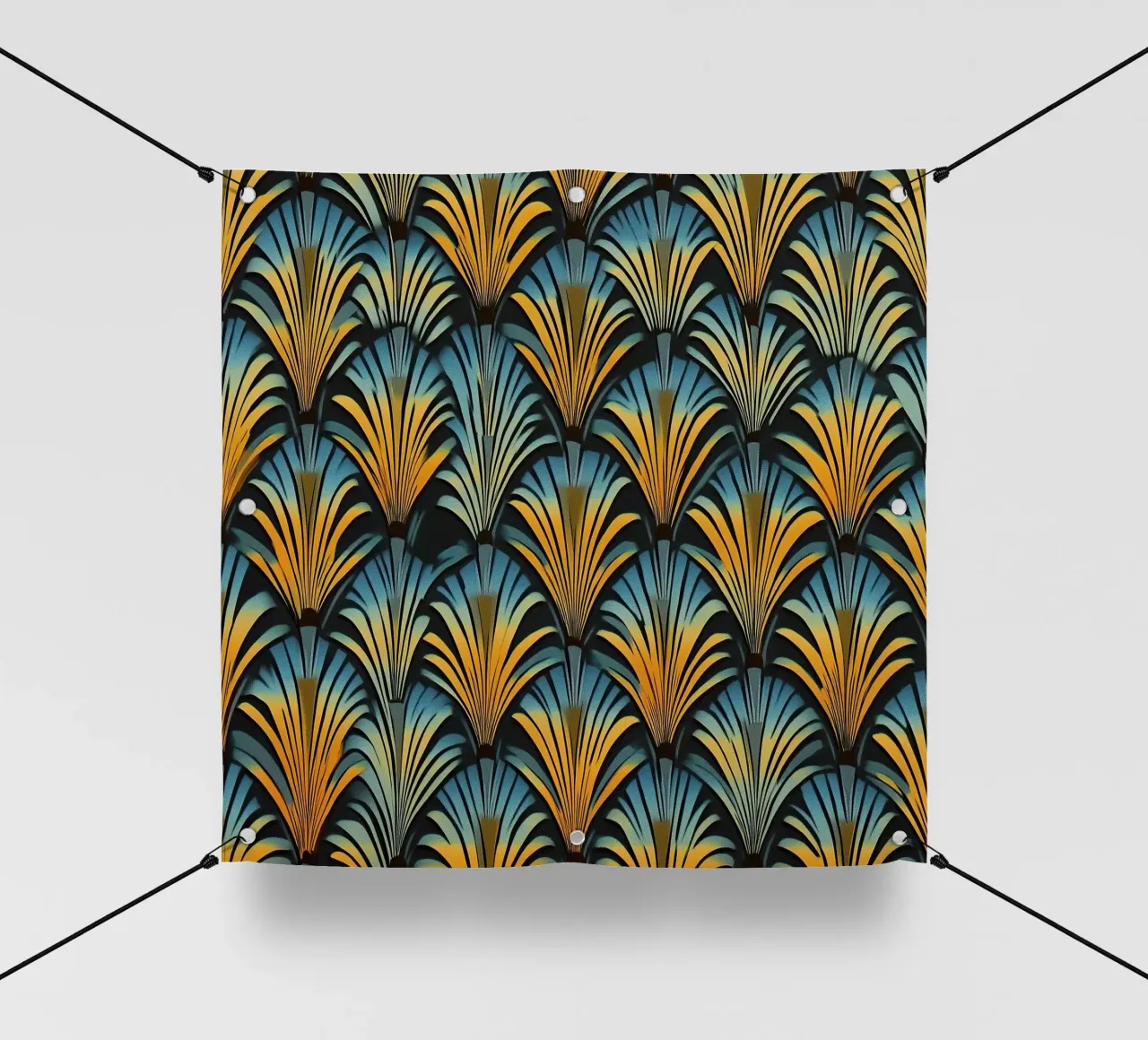 Art déco "Reflections of Radiance" (Riflessi di luce) telo in pvc da Nikis Art Studio