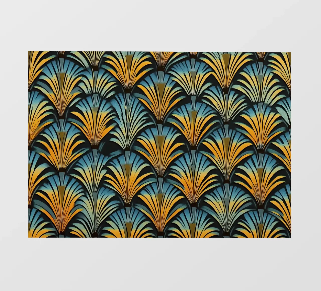 Art déco "Reflections of Radiance" (Riflessi di luce) telo in pvc da Nikis Art Studio