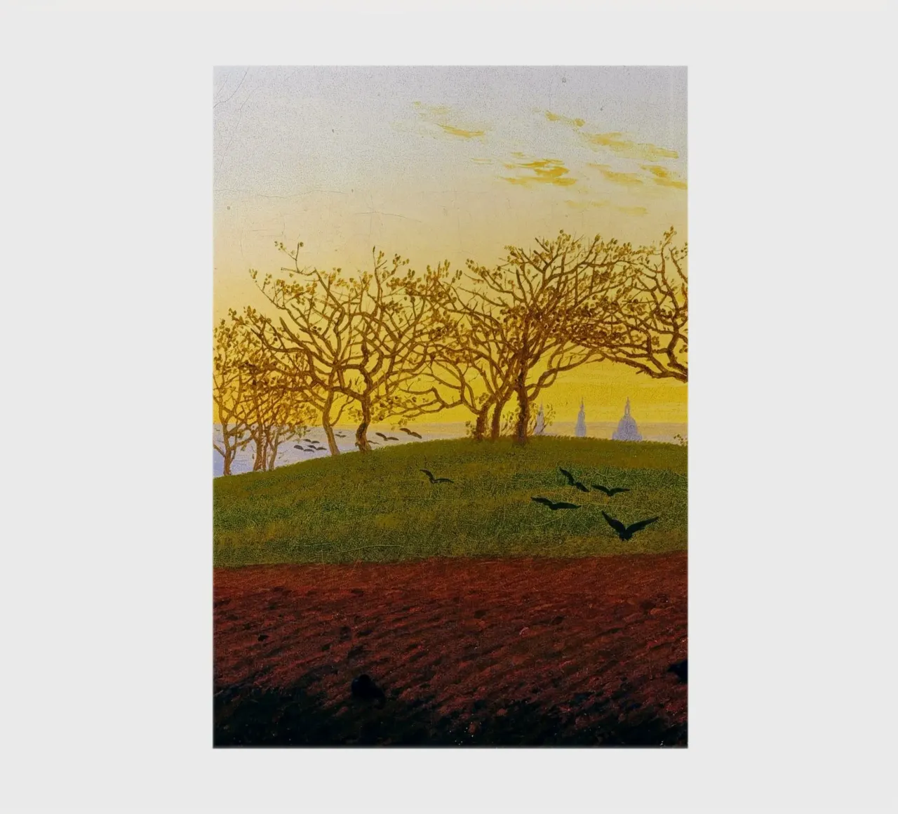 Caspar David Friedrich - Colline e campi arati diario da ARTOTHEK
